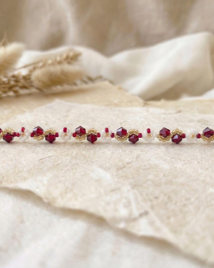 L'Ancrage Lumière, bracelet cristal et perles